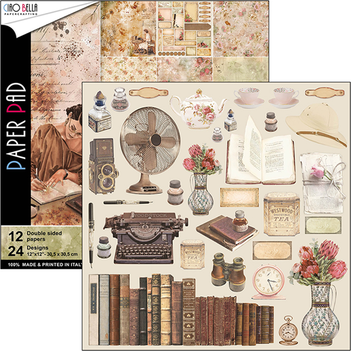 Ciao Bella THE MUSE Paper Pad 12 Sheets Scrapbooksrus