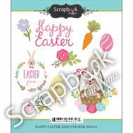 HAPPY EASTER Scrapbook Customs Stickers 9pc