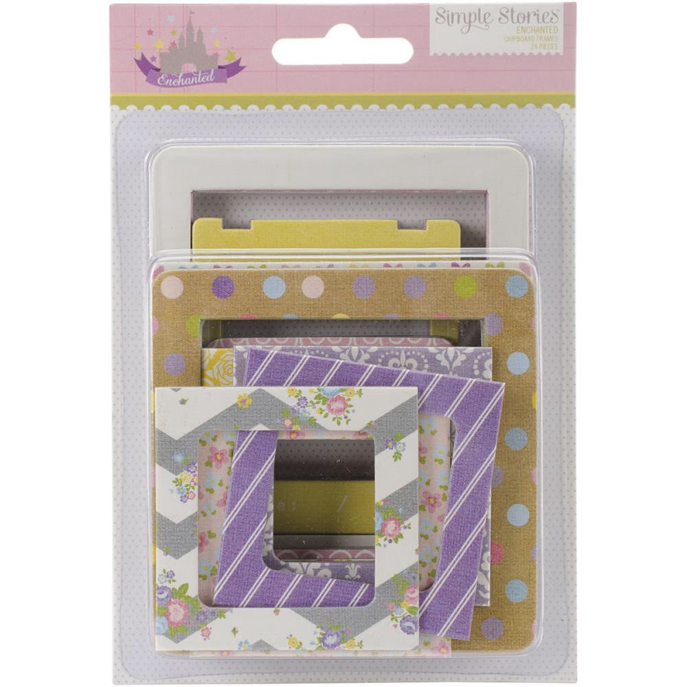 Simple Stories ENCHANTED Chipboard Frames 24pc - Scrapbook Kyandyland