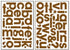 Bobunny CHUNKY CHIPS BROWN Alphabet Stickers 63pc - Scrapbook Kyandyland