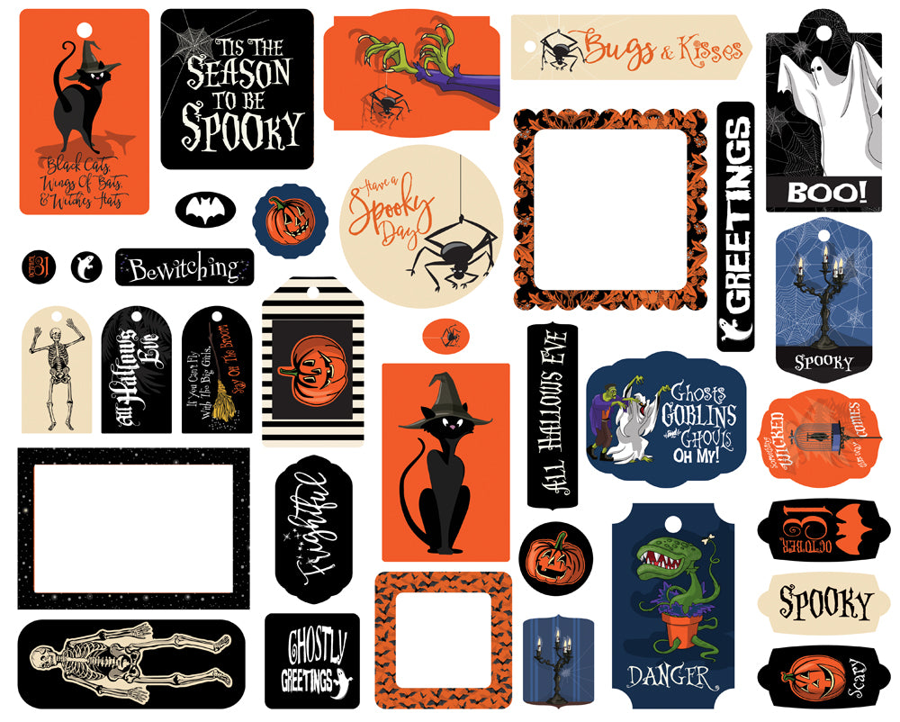 Carta Bella HOCUS POCUS EPHEMERA Die Cut 34 Pieces