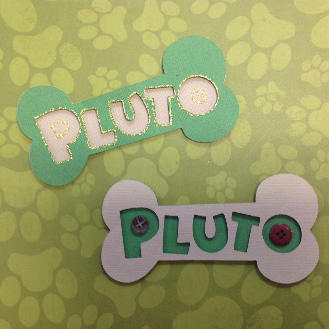 Disney Pluto Scrapbook Dog Bone @scrapbooksrus