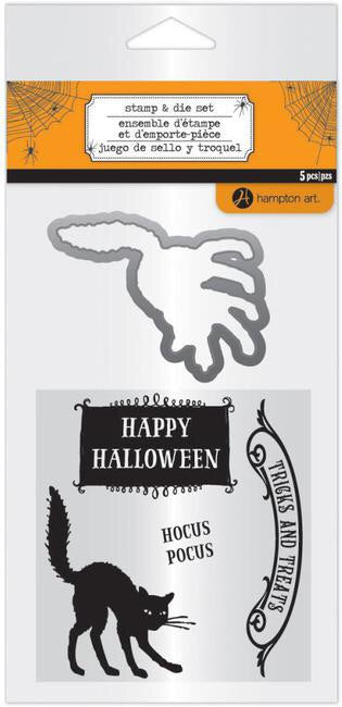 Hampton Art HALLOWEEN stamp &amp; die set 