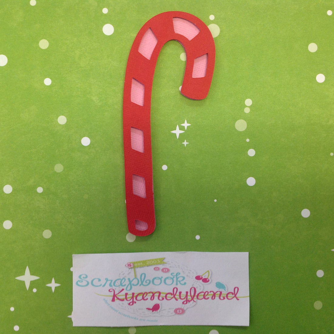 Christmas CANDY CANE Custom Scrapbook Die Cuts