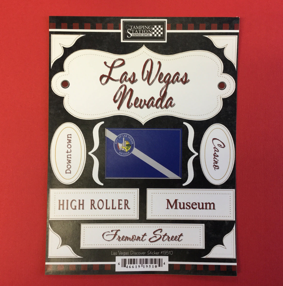 LAS VEGAS Discover DieCut Stickers 11pc Scrapbooksrus