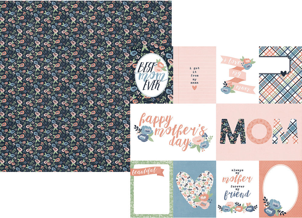 Simple Stories MOM’S DAY 12x12 Scrapbook Paper Kit 16pc