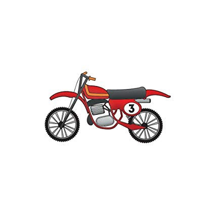 Imaginisce Snag 'em MOTORCYCLE Travel Clear Acrylic Stamps