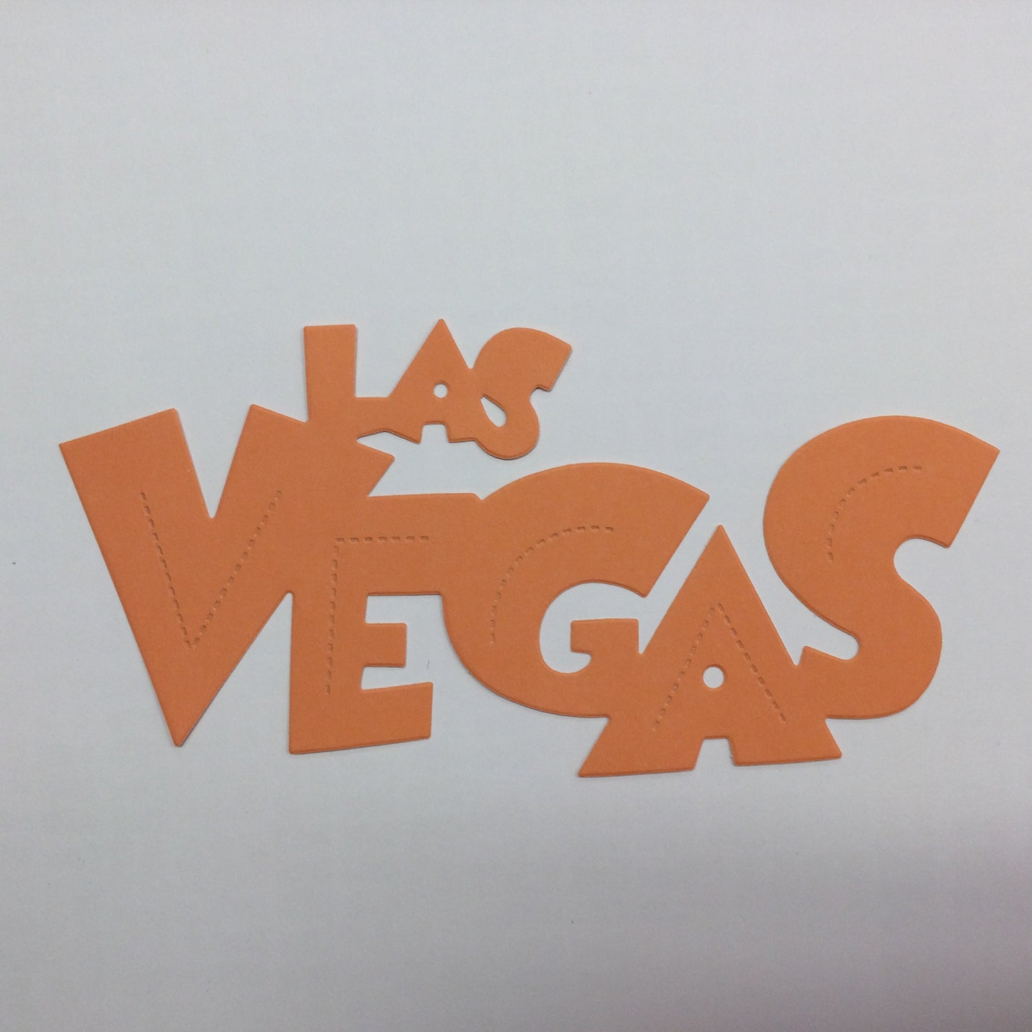 LAS VEGAS 1pc DieCut Large Scrapbook Die Cut Title