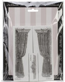 LaBlanche 3pc CURTAIN DESIGNS Mounted Stamp