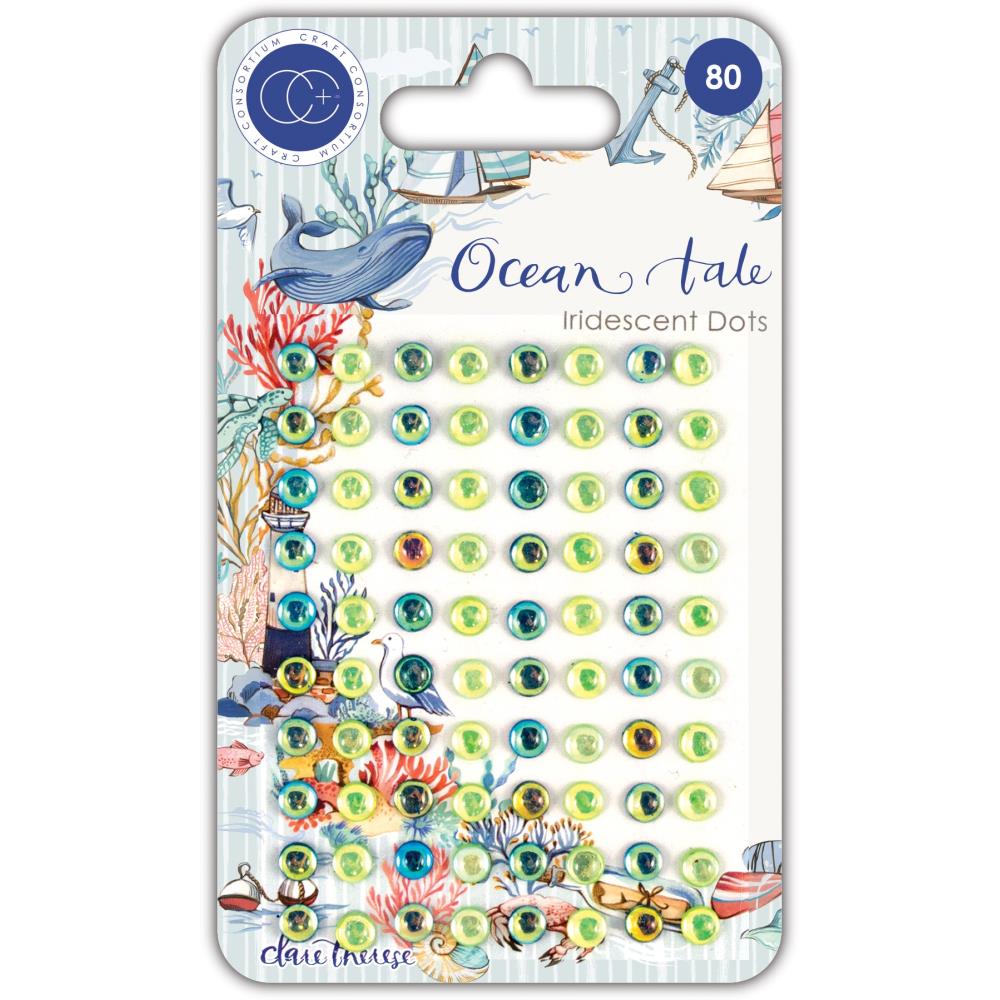 Craft Consortium Ocean Tale IRIDESCENT DOTS Scrapbookrus