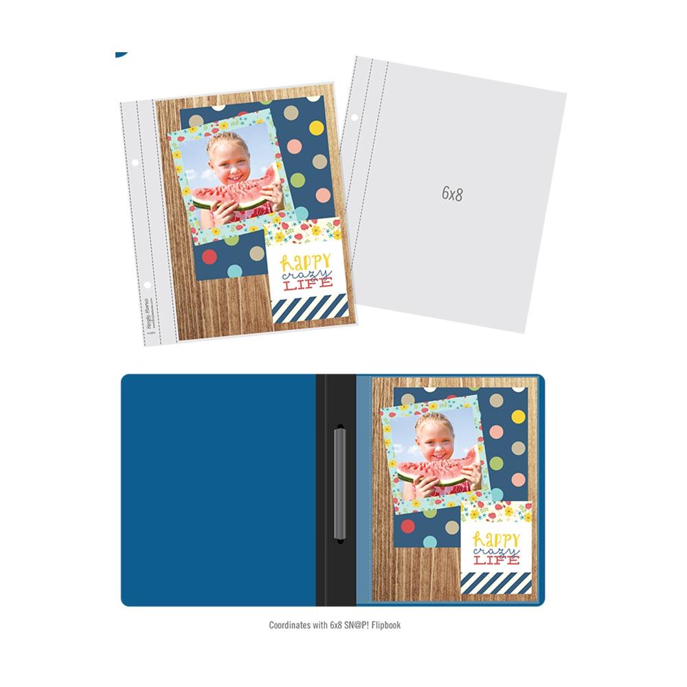Simple Stories 6X8 SN@P Flipbook Pocket Page Refills 10pc 