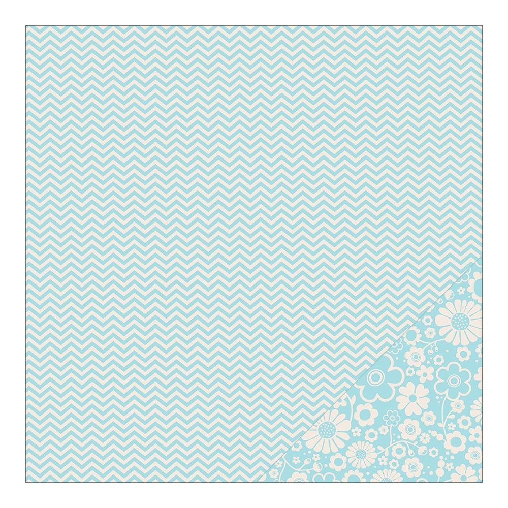 Pebbles CHEVRON Basics 12&quot;X12&quot; Scrapbook Paper