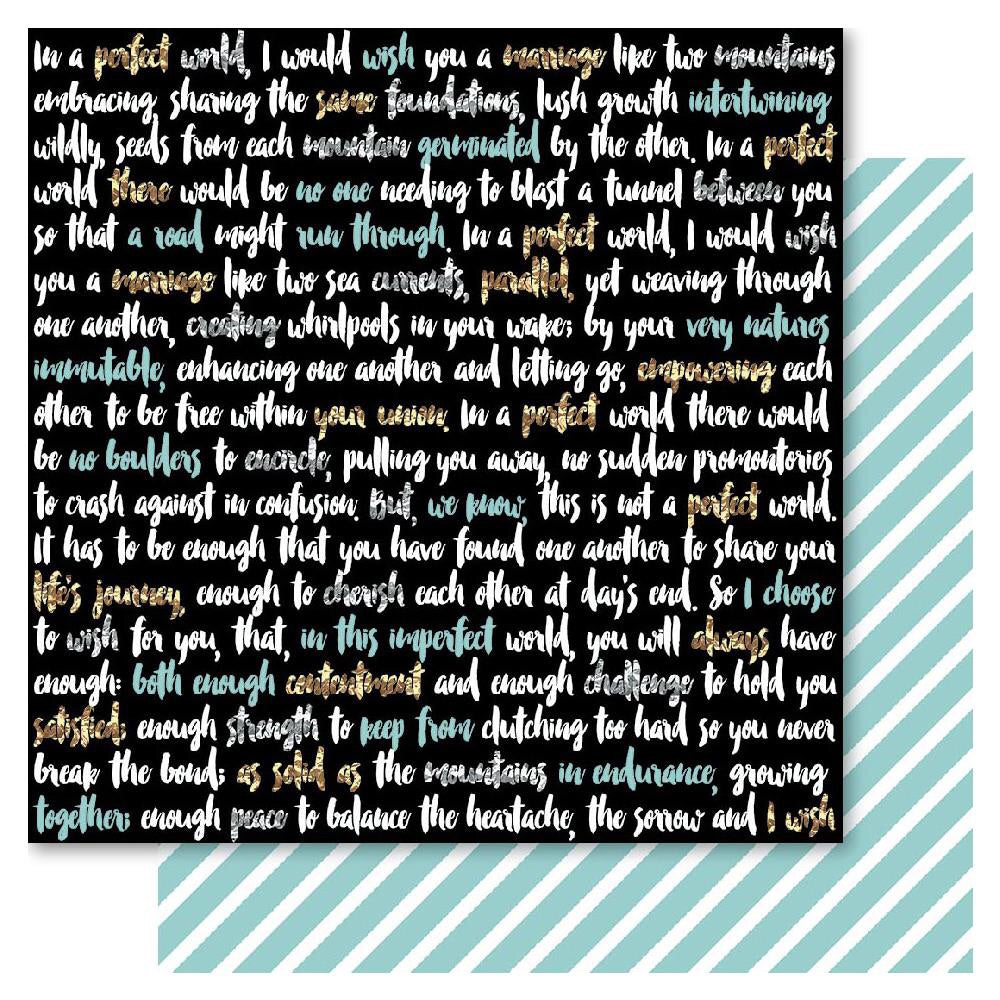 Bella! New York PERFECT WORLD 12x12 Scrapbook Paper