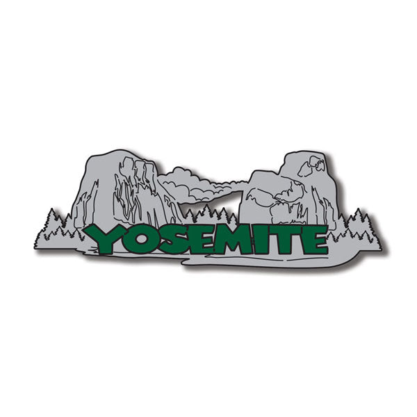 YOSEMITE Word &amp; Background Title Travel Laser Cuts 1pc