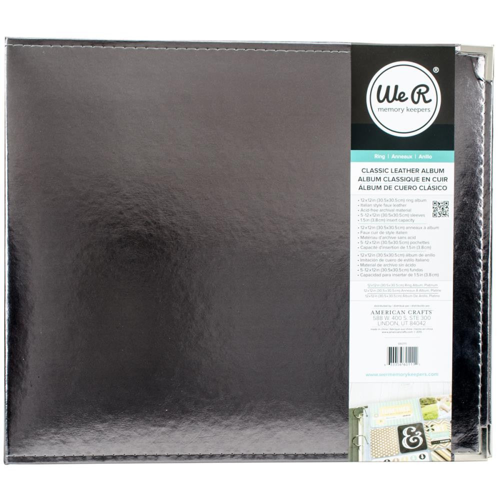 We R Memory Keepers 12&quot;X12&quot; Classic Leather 3 Ring Album - Scrapbook Kyandyland