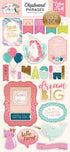 Echo Park 6"x12" IMAGINE THAT GIRL Chipboard  Phrases 23pc Scrapbooksrus