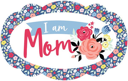 Echo Park 6&quot;x12&quot; I AM MOM Chipboard Phrases Sticker 31 pc Scrapbooksrus