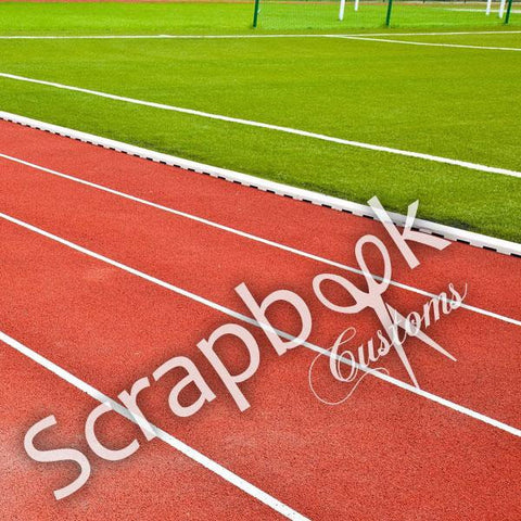 Scrapbook Customs TRACK LANES RIGHT 1 Sports Sheet - Scrapbook Kyandyland