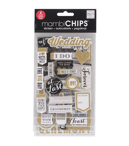 Me & My Big Ideas WEDDING Mambi Chips Chips Stickers