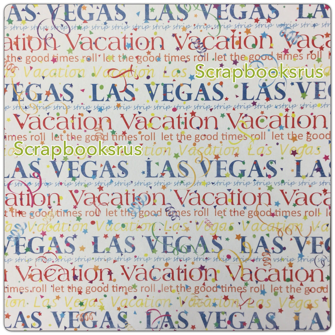 Vacation Pride LAS VEGAS PAPER 12"X12" Scrapbook Travel