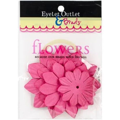 Eyelet Outlet &amp; Brads Paper FLOWERS 40 pc - Scrapbook Kyandyland