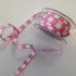 May Arts 1/2"STITCHED SQUARES Ribbon Trim 1 yard yd - Scrapbook Kyandyland