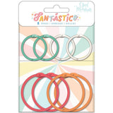 American Crafts Obed Marshall Fantastico Colored O-Rings 8pc Scrapbookrus
