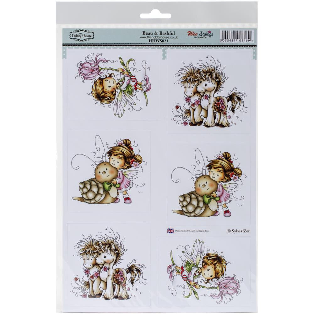 HobbyHouse BEAU&amp;BASHFUL Wee StampsTopperSheet 8.3&quot;X12.2&quot; - Scrapbook Kyandyland