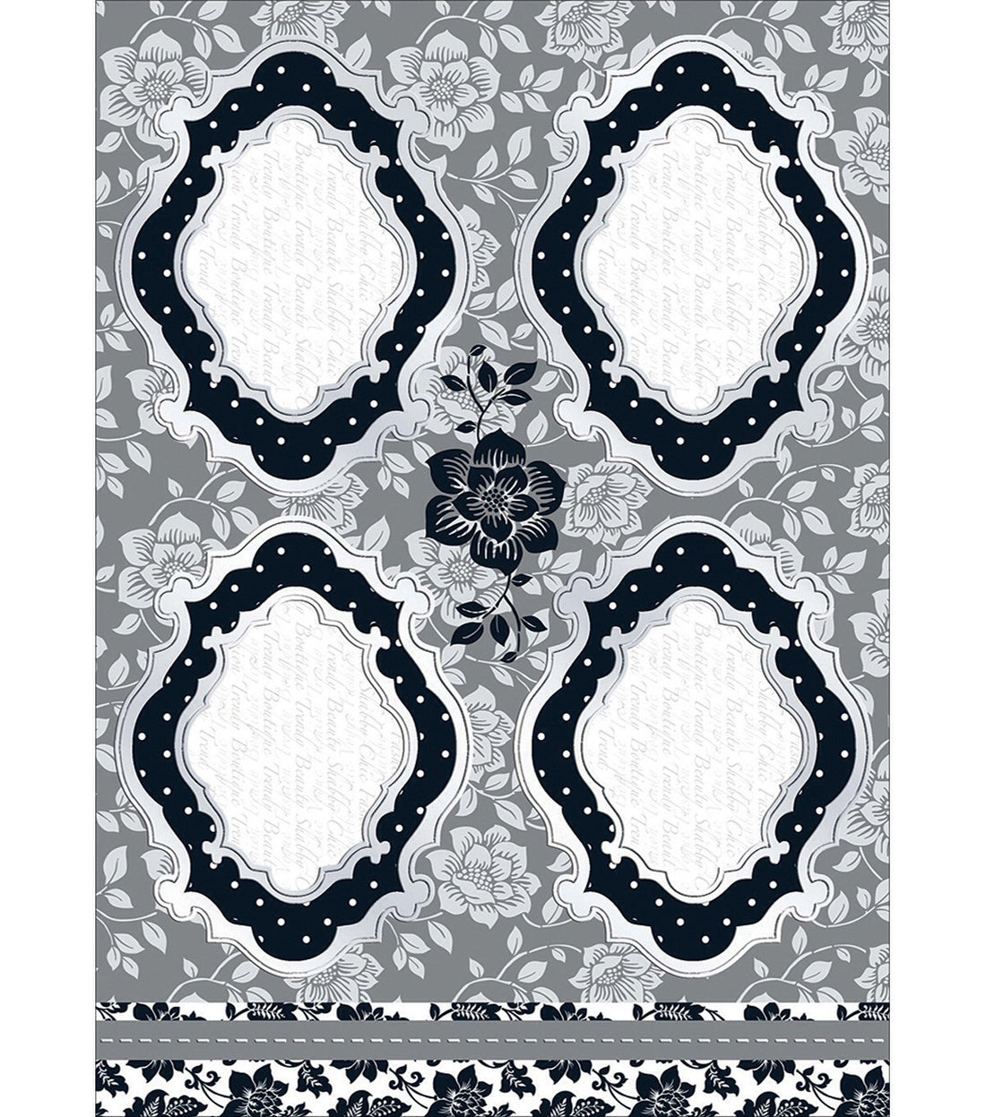 Kanban LARGE FRAMES Paper Craft DieCut Card Topper 8pc - Scrapbook Kyandyland