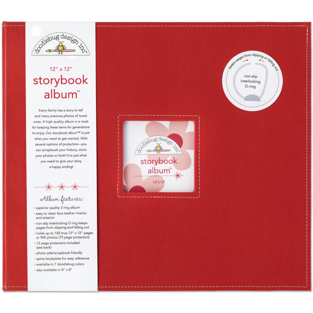 Doodlebug STORYBOOK ALBUM LADYBUG 12”X12” D-Ring Scrapbook