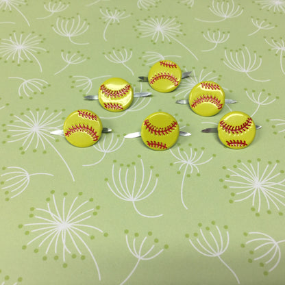 Eyelet Outlet SOFTBALL Brads 12pc