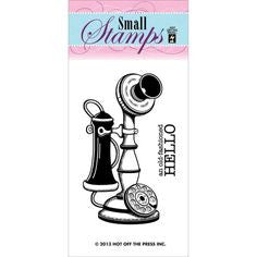 Small Stamps HELLO Clear Acrylic Stamps 2pc