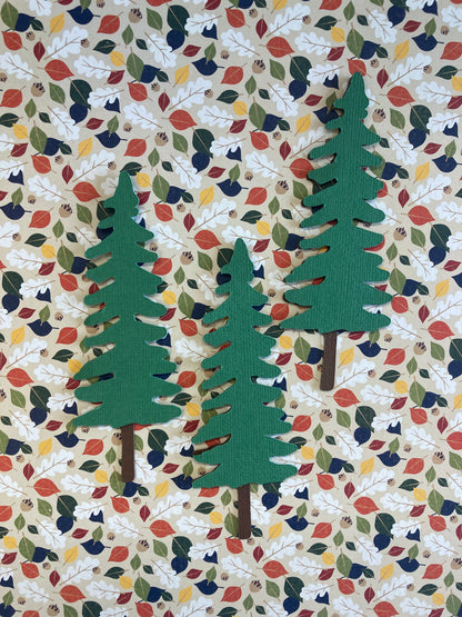 TREES 3D Scrapbook DieCut Die Cut Embellishment