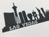 LAS VEGAS SKYLINE Black Border Strip Laser Cuts LV