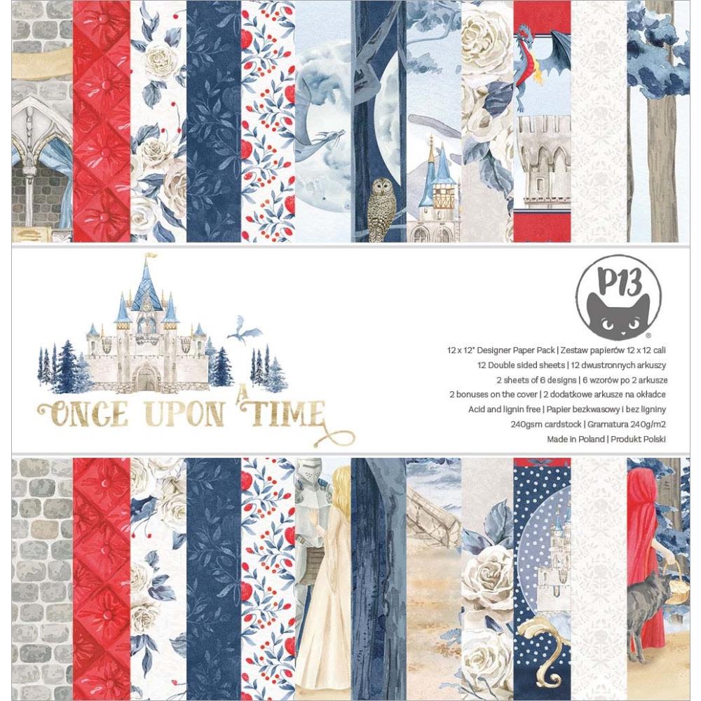 P13 ONCE UPON A TIME 12"X12" Designer Paper Pack 14pc.