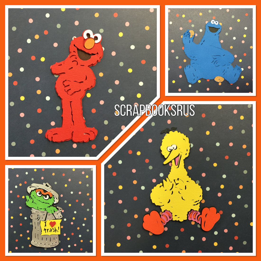 SESAME STREET Characters Die Cut Scrapbook Embellishments Scrapbooksrus