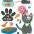 K&Company KITTY LOVE 3D Stickers 11pc - Scrapbook Kyandyland