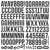 Simple Stories COLORVIBE BLACK Foam Alpha Letter Stickers Scrapbooksrus