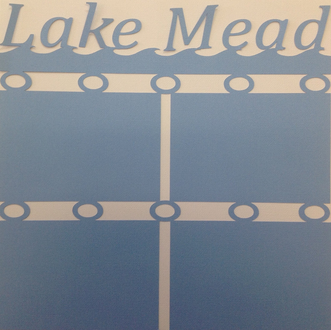 LAKE MEAD Scrapbook Travel Diecut Page