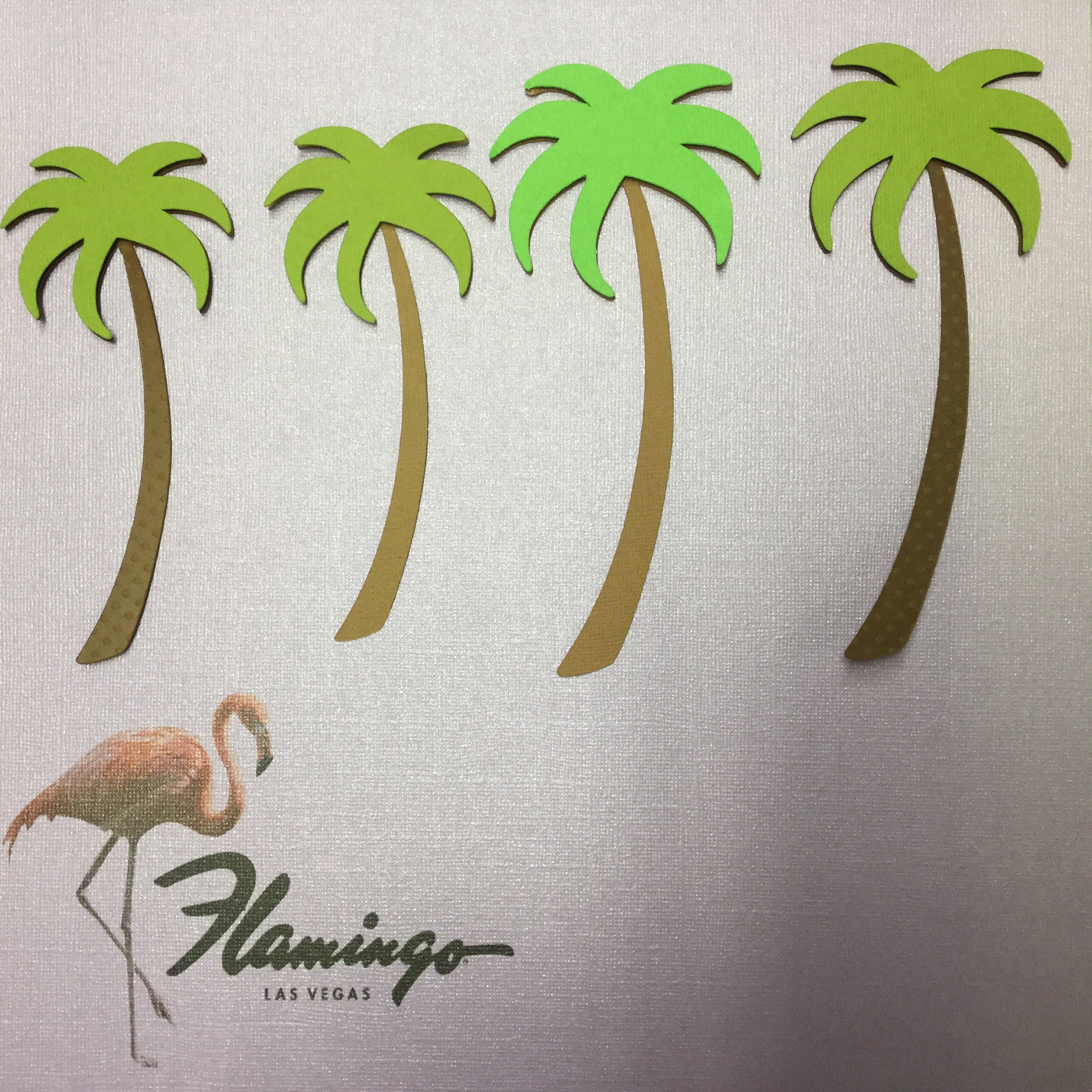 PALM TREE 3D Layered Diecut Scrapbook Embellishment