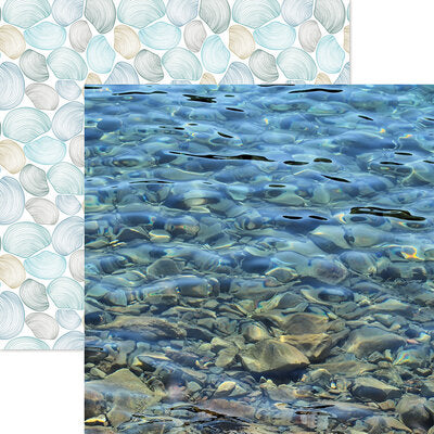 Reminisce Vitamin Sea CRYSTAL CLEAR 12&quot;X12&quot; Scrapbook Paper Scrapbookrus