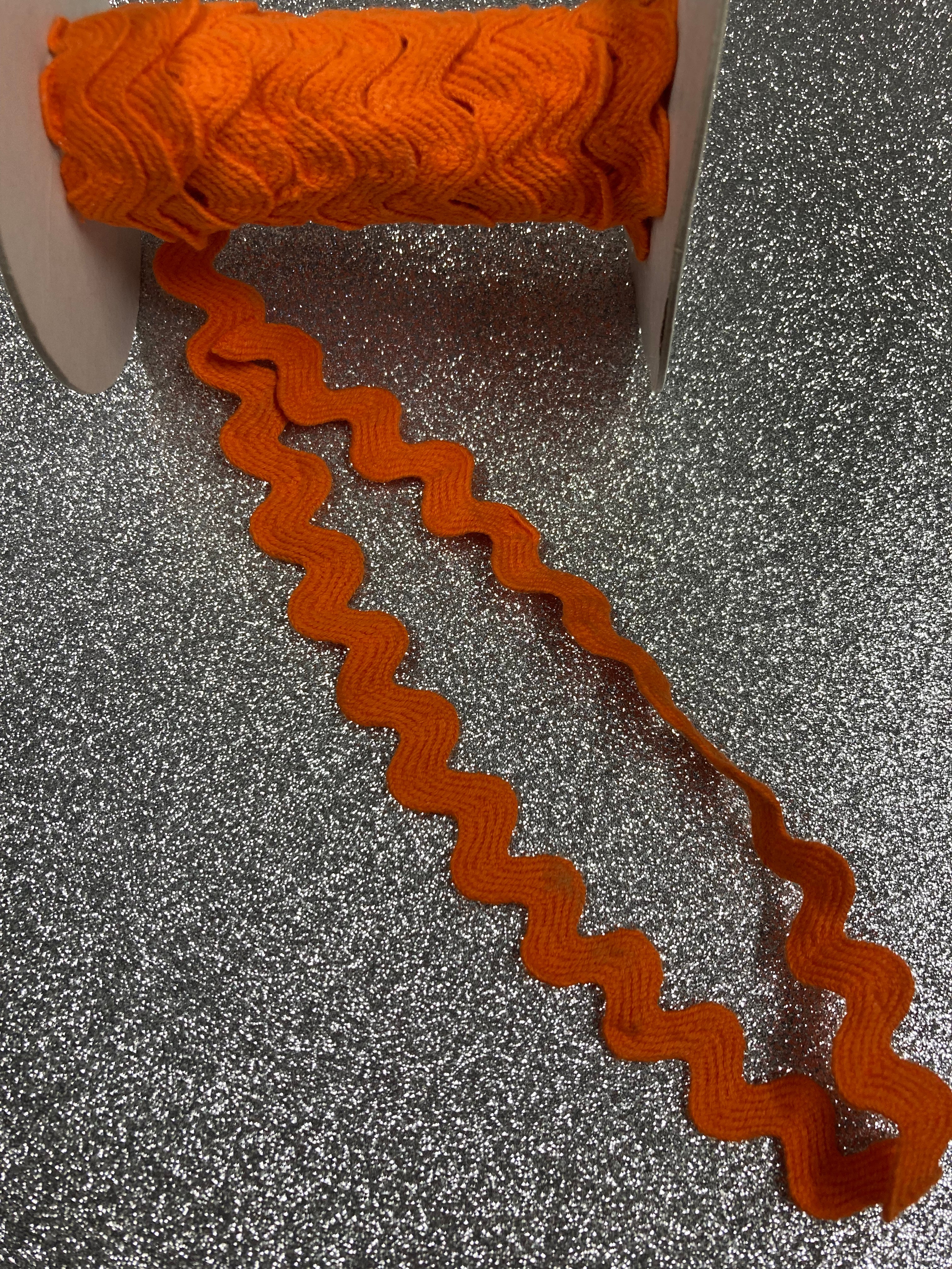 Creative Impressions Rick Rack JUMBO ORANGE Ribbon Trim 5/8”