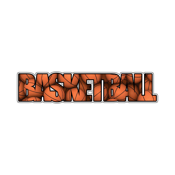 BASKETBALL IMAGE WORD Laser Cuts 3&quot;X9&quot; 1pc ScrapbooksRus