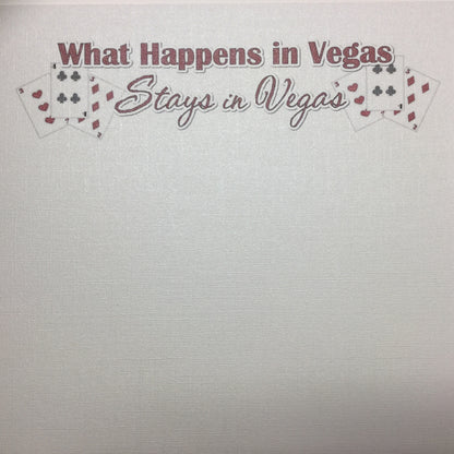 What Happens In Vegas Glass Slipper Bling Cardstock Paper