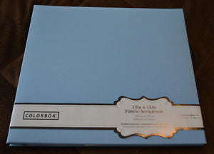 Colorbok Scrapbook LIGHT BLUE 12"X12" Fabric Album