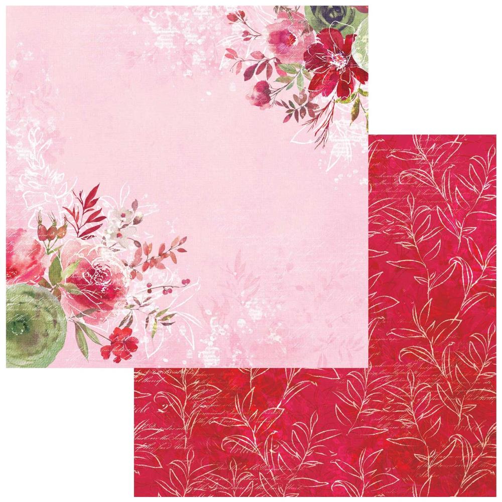 49 and Market ArtOptions Rouge SWEET NOTHINGS 12&quot;X12&quot; Scrapbook Paper