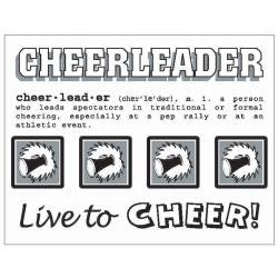 Cheer SRM Say It With Stickers CHEERLEADER Sticker 1pc - Scrapbook Kyandyland