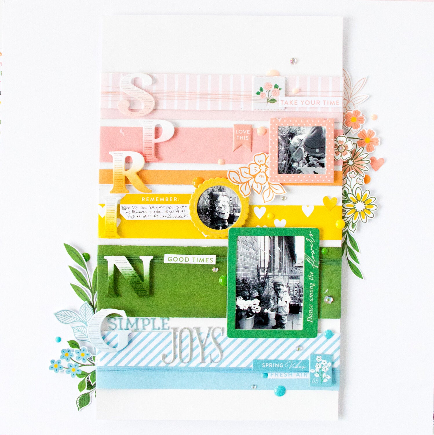 Pinkfresh Studio Spring Vibes ALPHABET STICKERS 330pc Mini Alpha sample