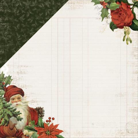 Kaisercraft Letters To Santa DEAR SANTA 12&quot;X12&quot; Scrapbook Sheet Scrapbooksrus