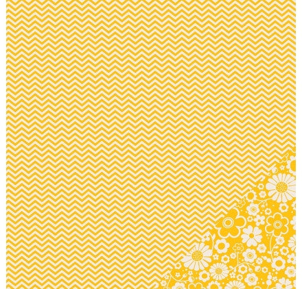 Pebbles CHEVRON Basics 12&quot;X12&quot; Scrapbook Paper